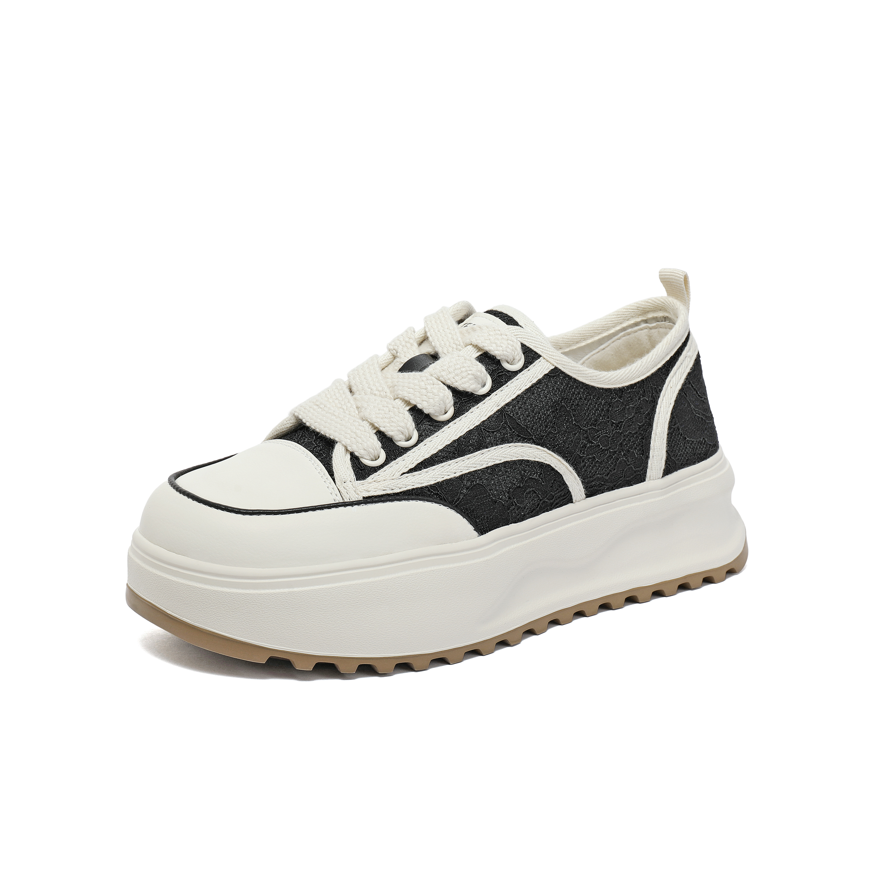 天美意2023秋新款商场同款透气网面厚底简约女休闲鞋BH951CM3