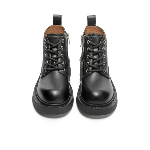 天美意2023冬新款商场同款复古英伦风马丁靴简约女短靴BH461DD3