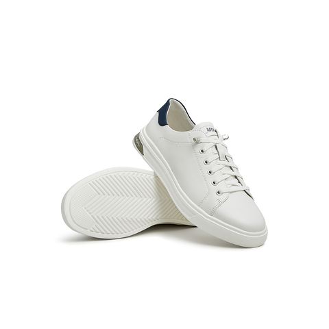 天美意2023夏新款商场同款小白鞋简约运动风板鞋男休闲鞋C7X04BM3