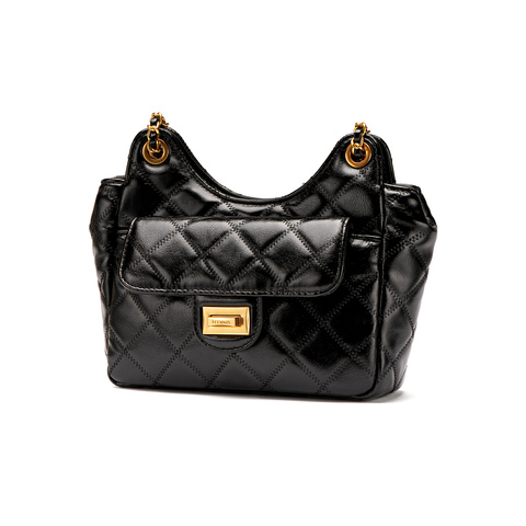 天美意2023夏商场同款时尚小香风优雅百搭女单肩斜跨包X2628BX3