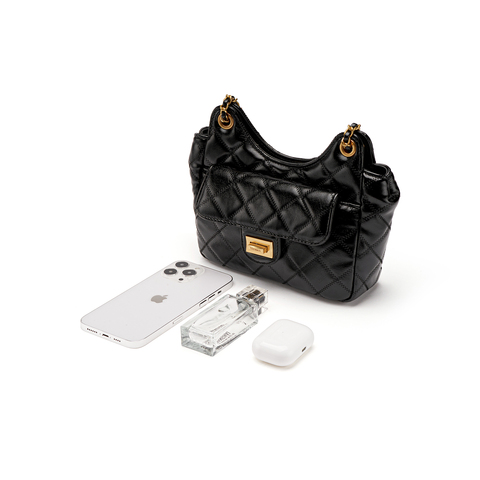 天美意2023夏商场同款时尚小香风优雅百搭女单肩斜跨包X2628BX3