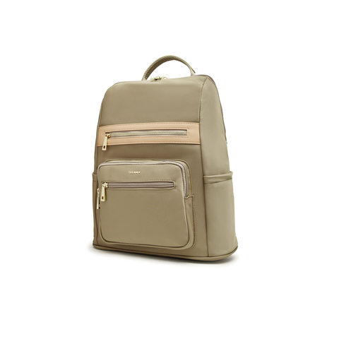 天美意2023秋新款商场同款简约时尚通勤百搭女双肩包X2652CX3