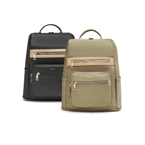 天美意2023秋新款商场同款简约时尚通勤百搭女双肩包X2652CX3