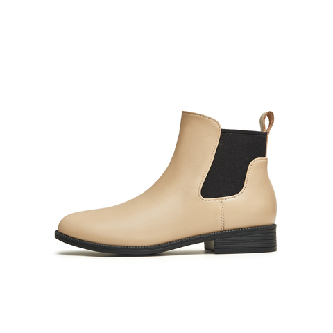 天美意2023冬新款商场同款简约切尔西靴都市休闲女靴CO557DD3