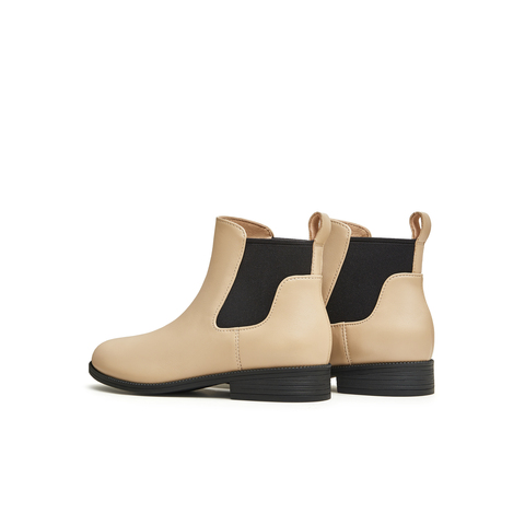 天美意2023冬新款商场同款简约切尔西靴都市休闲女靴CO557DD3