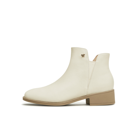 天美意2023冬新款商场同款气质英伦风时装靴优雅女靴CSV42DD3