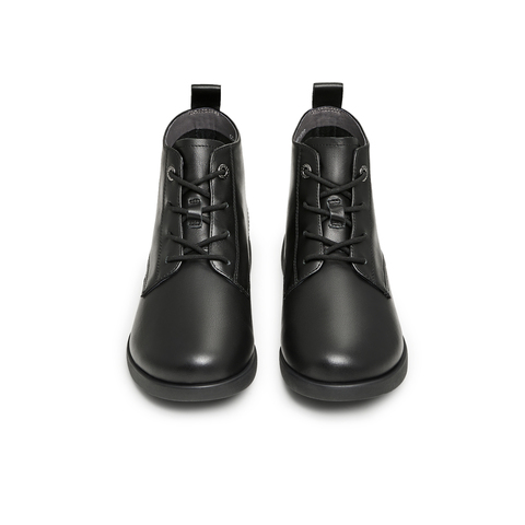 天美意2023冬新款商场同款复古英伦时装靴靴休闲女短靴CCJ46DD3