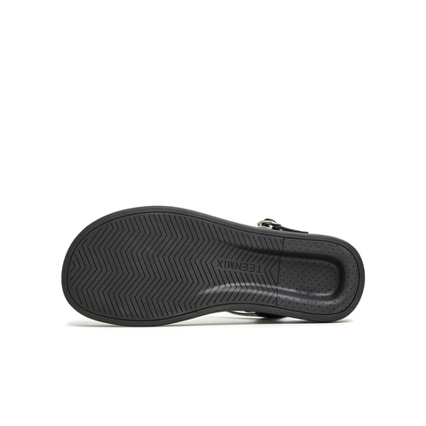 天美意2023夏新款商场同款条带时尚坡跟闪钻罗马女凉鞋CTF14BL3