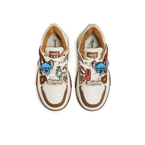 天美意2023秋新款商场同款史迪奇联名面包鞋女休闲板鞋CNE20DM3