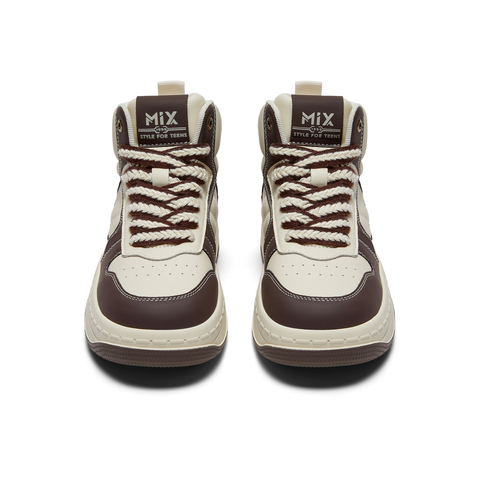 天美意2023冬新款商场同款厚底拼色复古高帮靴女休闲鞋BH691DD3