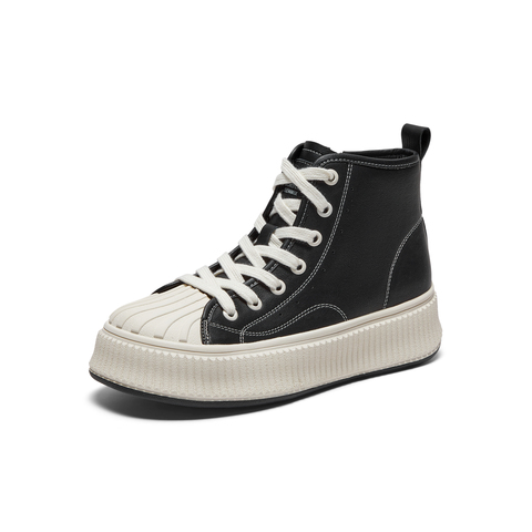 天美意2023冬新款商场同款休闲学院风板鞋时尚女休闲靴BH711DD3