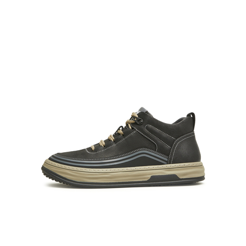 天美意2023冬新款商场同款厚底系带舒适百搭男休闲鞋3LR01DD3