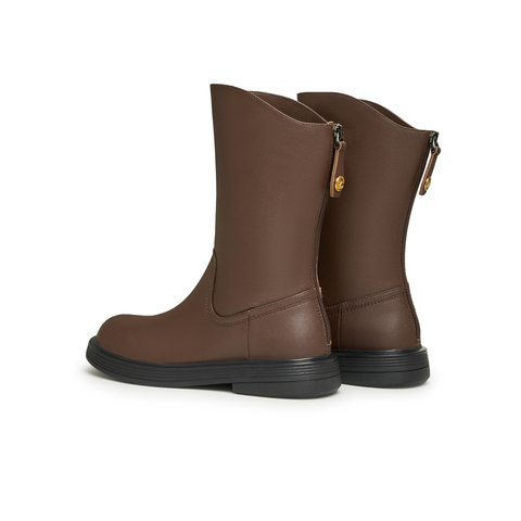 天美意2023冬新款商场同款厚底英伦复古时装休闲靴女靴CSG71DS3