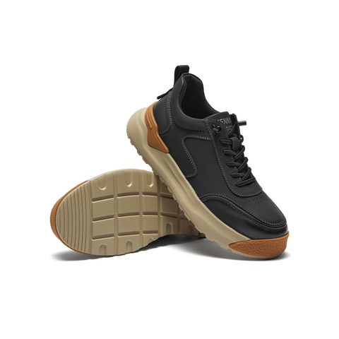 天美意2023冬新款商场同款厚底松紧带帅气百搭男休闲鞋3MN01DD3