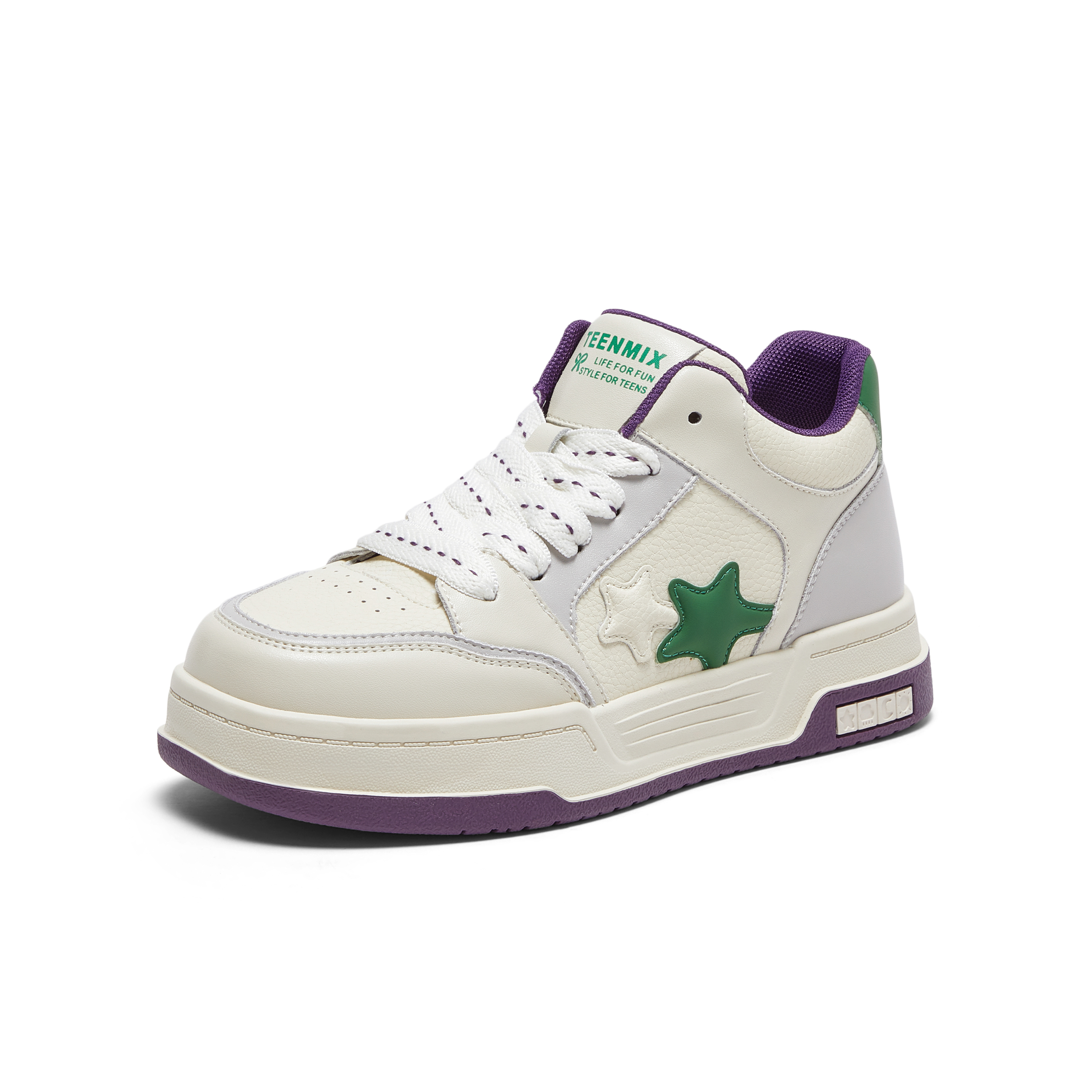 天美意2024春新款商场同款拼色活力运动休闲鞋女板鞋BI151AM4