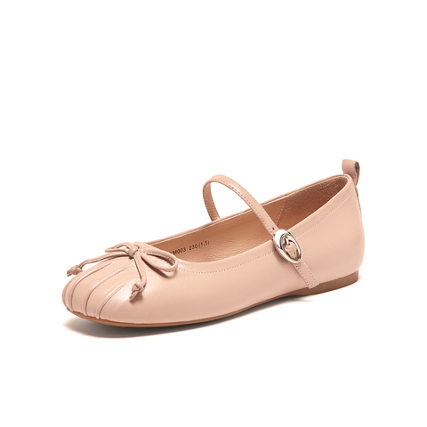 天美意2024春新款时尚休闲百搭一脚蹬轻便女玛丽珍鞋KM003AQ4