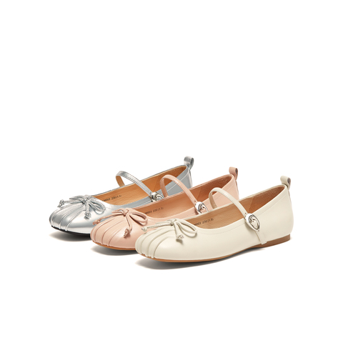 天美意2024春新款时尚休闲百搭一脚蹬轻便女玛丽珍鞋KM003AQ4