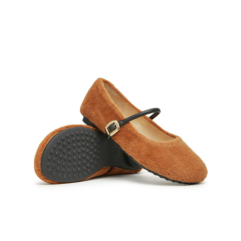 天美意2024春新款复古毛绒毛毛鞋法式百搭女玛丽珍鞋KM009AQ4