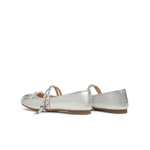 天美意2024春新款时尚复古平跟浅口轻便休闲女玛丽珍鞋KM005AQ4