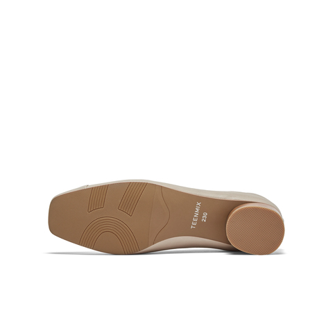 天美意2024春新款粗跟方头OL通勤简约百搭女浅口单鞋KQ003AQ4