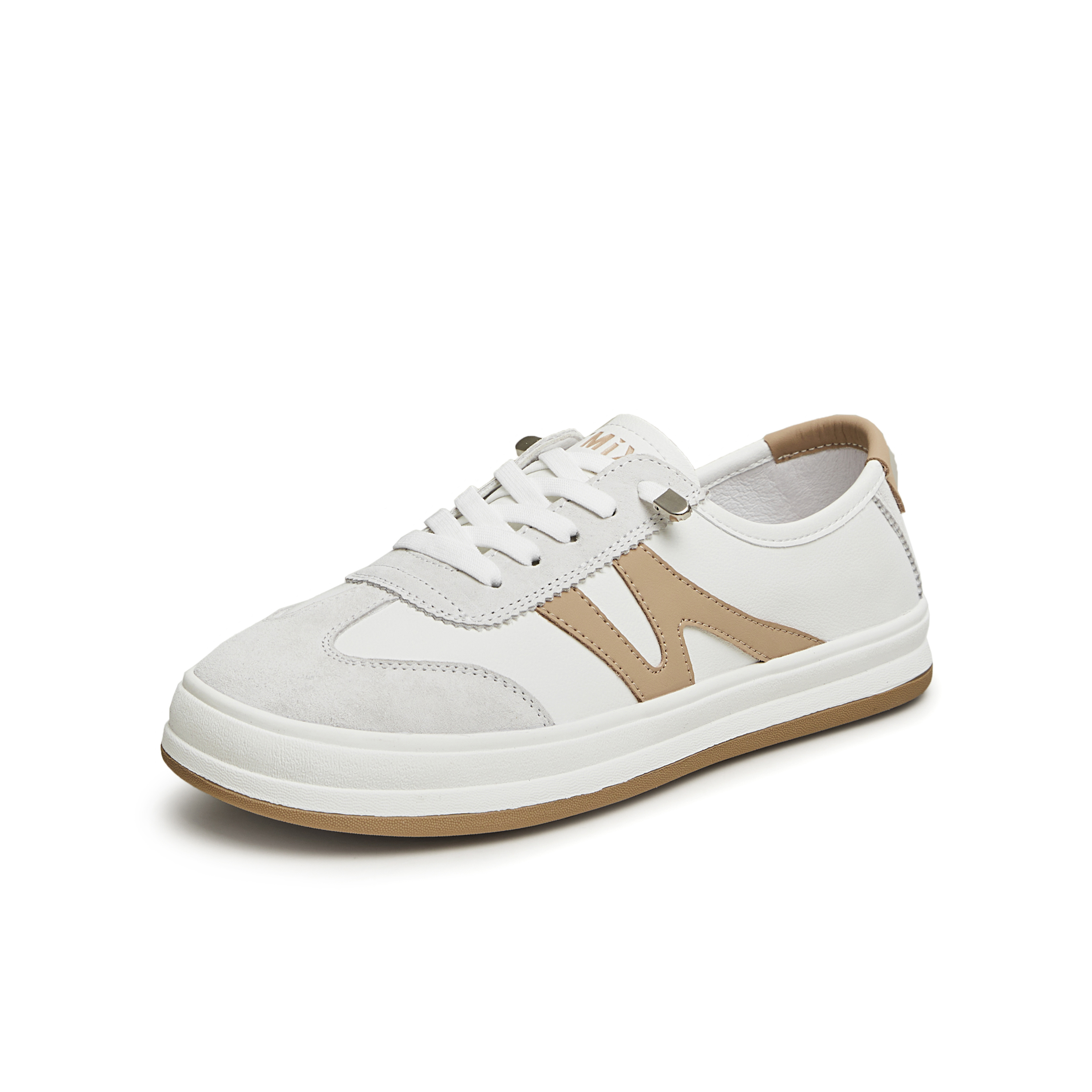 天美意2024春新款商场同款低帮休闲运动复古女小白鞋BI401AM4