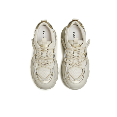 天美意2024春新款商场同款厚底街头百搭休闲鞋女老爹鞋BI631AM4