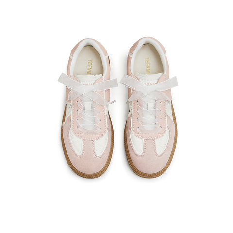 天美意2024春新款网纱透气拼色百搭时尚女阿甘德训鞋KG011AM4