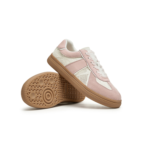 天美意2024春新款网纱透气拼色百搭时尚女阿甘德训鞋KG011AM4