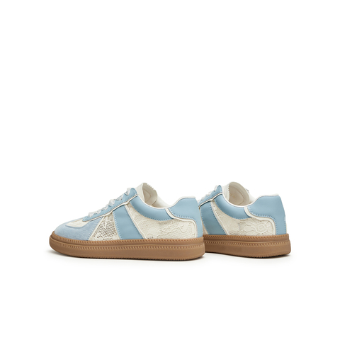 天美意2024春新款网纱透气拼色百搭时尚女阿甘德训鞋KG011AM4