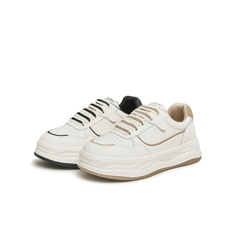 天美意2024春新款商场同款时尚休闲运动鞋百搭女板鞋CLV25AM4