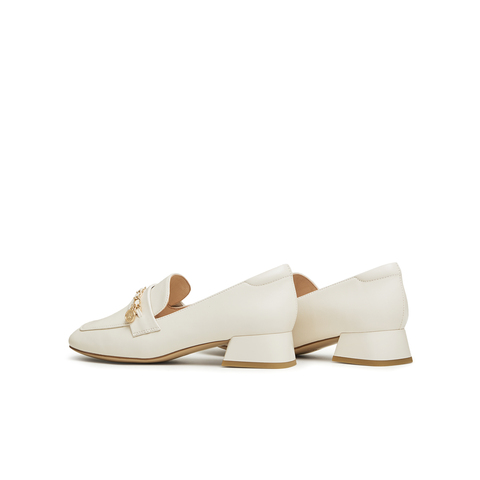 天美意2024春新款商场同款方跟气质通勤单鞋女乐福鞋CYY37AA4