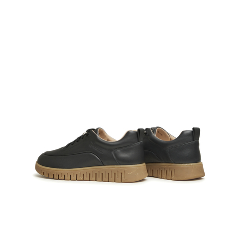 天美意2024春新款商场同款低帮复古百搭休闲女英伦鞋CMA20AM4