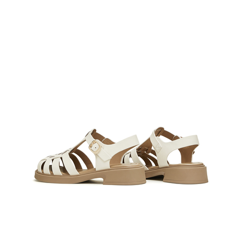 天美意2024夏新款商场同款厚底休闲复古罗马鞋女凉鞋COY32BH4