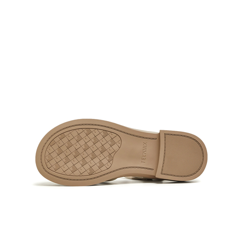 天美意2024夏新款商场同款厚底休闲复古罗马鞋女凉鞋COY32BH4