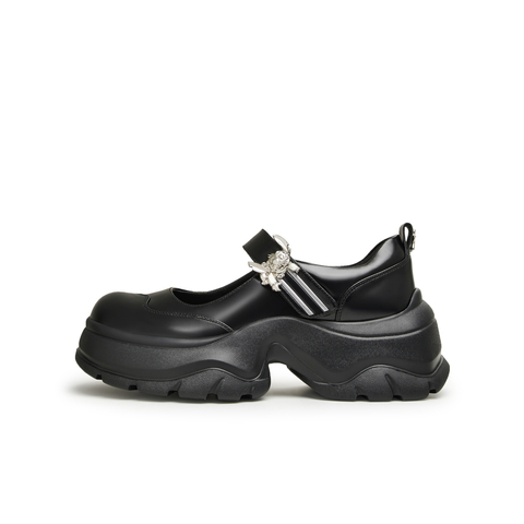 天美意2024春新款商场同款史迪奇联名厚底玛丽珍女单鞋CMC02AQ4