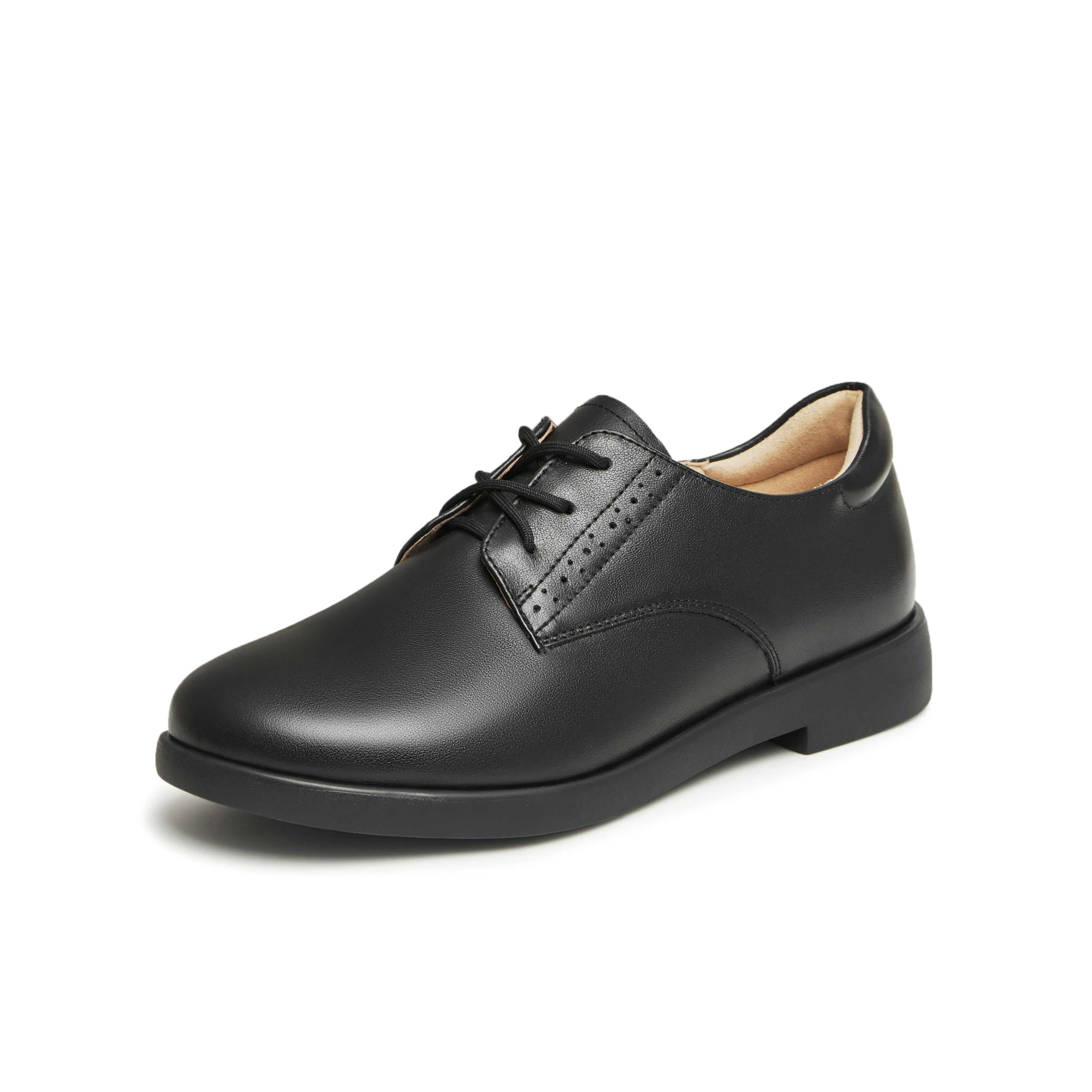 天美意2024春新款商场同款厚底复古百搭英伦鞋女单鞋CCJ50AM4