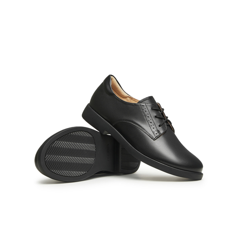 天美意2024春新款商场同款厚底复古百搭英伦鞋女单鞋CCJ50AM4