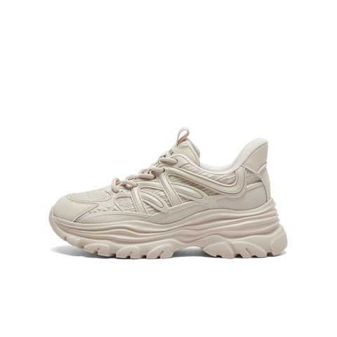 天美意2024春新款商场同款厚底系带运动老爹鞋女休闲鞋BG263AM4