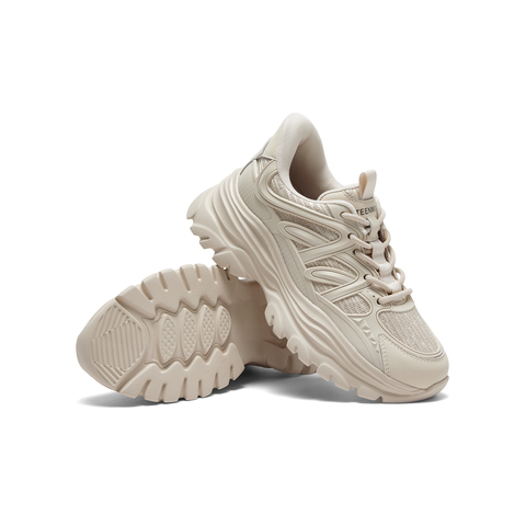 天美意2024春新款商场同款厚底系带运动老爹鞋女休闲鞋BG263AM4