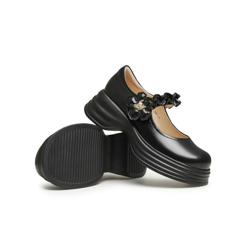 天美意2024春新款商场同款史迪奇联名复古玛丽珍女单鞋CLR09AQ4