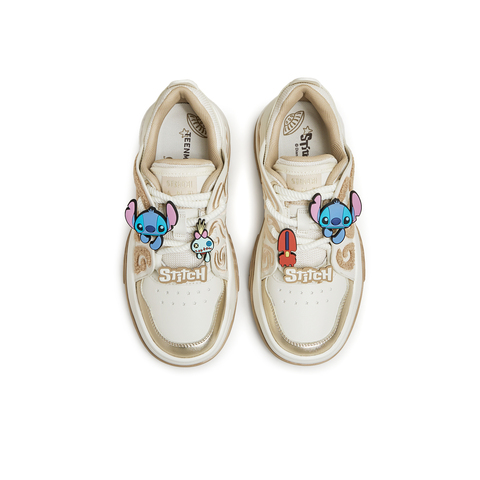 天美意2024春新款商场同款史迪奇联名面包鞋女休闲板鞋CNE20AM4