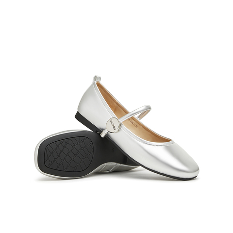 天美意2024春新款时尚休闲优雅复古百搭浅口女玛丽珍鞋KM013AQ4