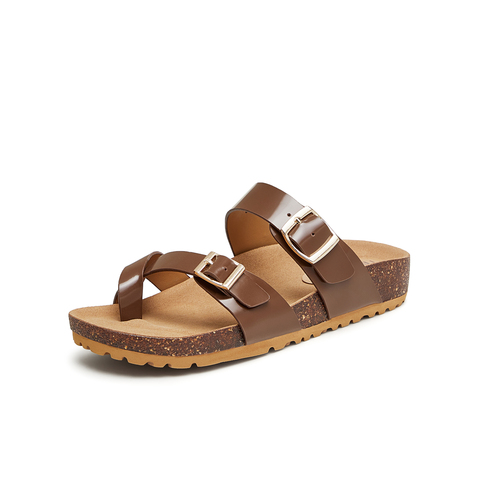 天美意2024夏新款商场同款平底时尚百搭舒适通勤女拖鞋CQQ22BT4