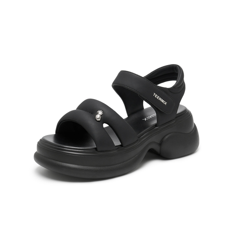 天美意2024夏新款线下同款外穿百搭通勤日常女休闲凉鞋CME34BL4