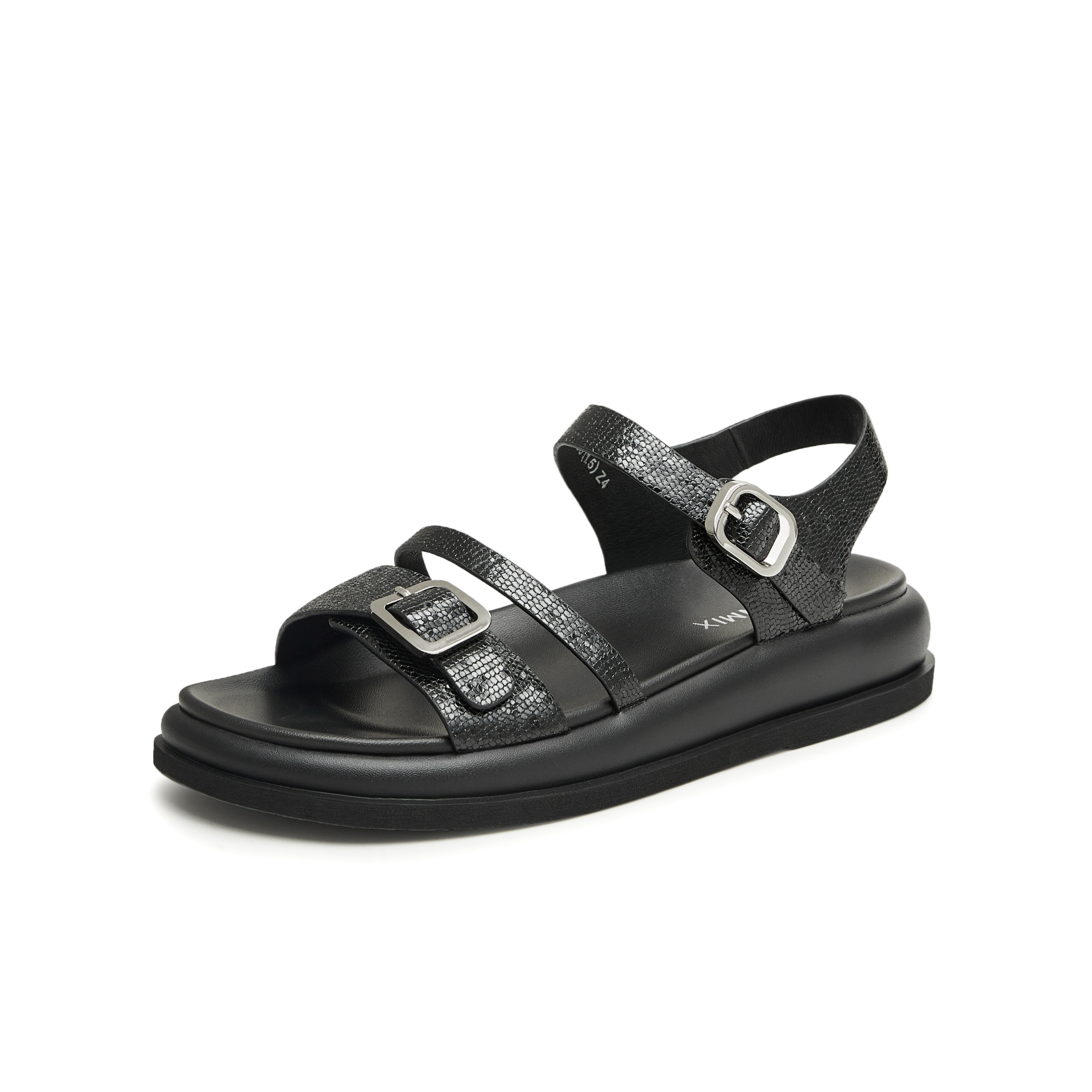 天美意2024夏新款商场同款时尚百搭简约通勤女休闲凉鞋CKW03BL4