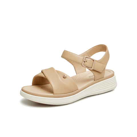 天美意2024夏新款商场同款时尚舒适平底百搭女休闲凉鞋BI951BL4