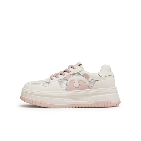 天美意2024夏新款厚底网面透气熊猫鞋休闲百搭女板鞋BI721BM4