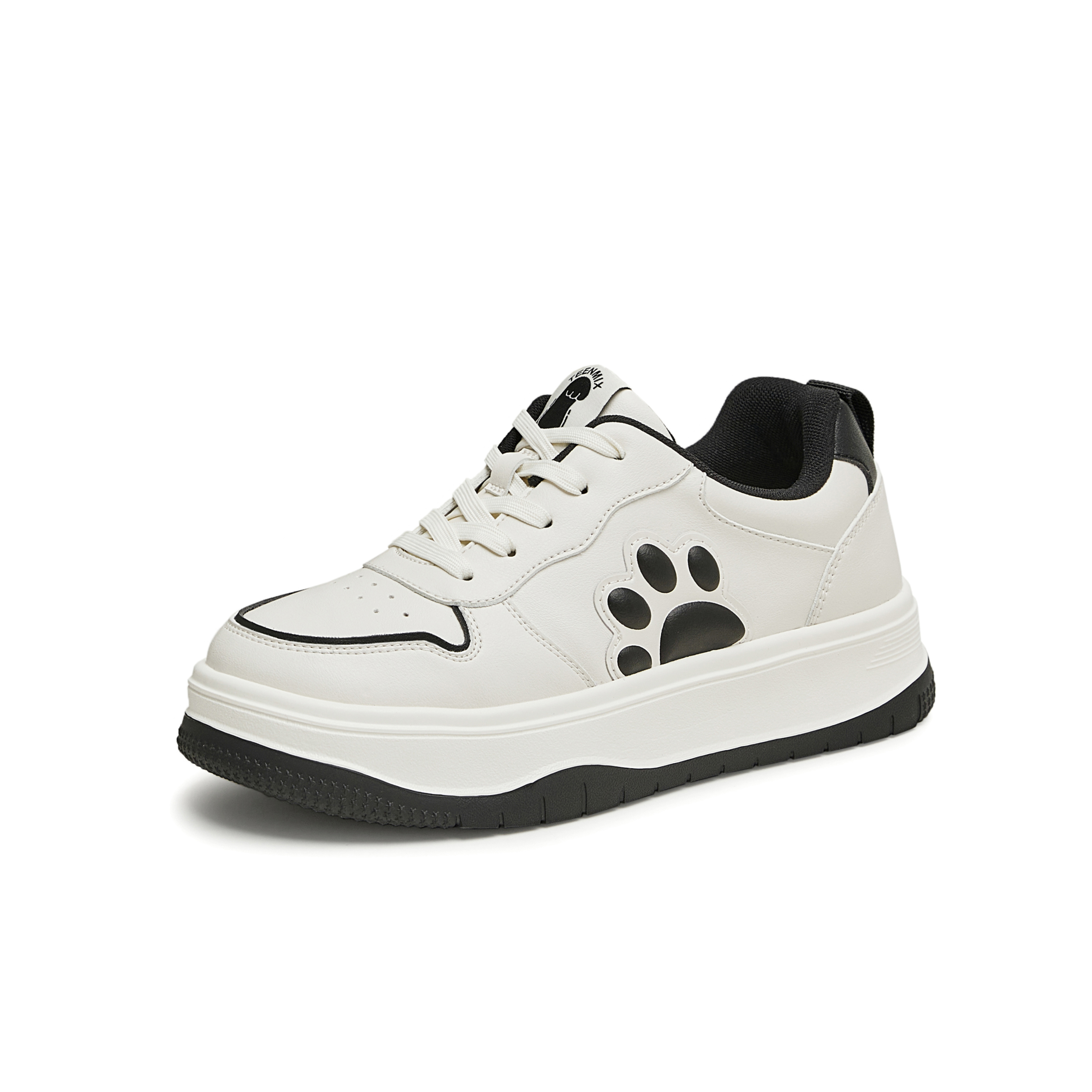 天美意2024秋新款商场同款拼色系带休闲百搭女板鞋CQJ21CM4