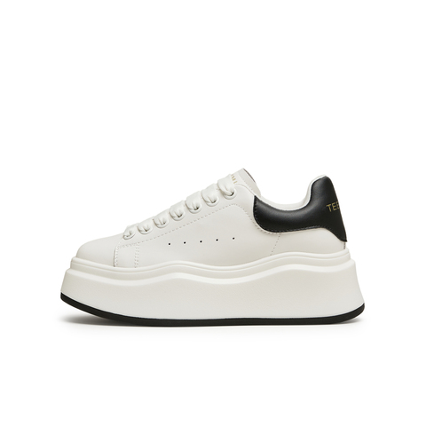 天美意2024秋新款商场同款厚底增高休闲运动女小白鞋BJ421CM4