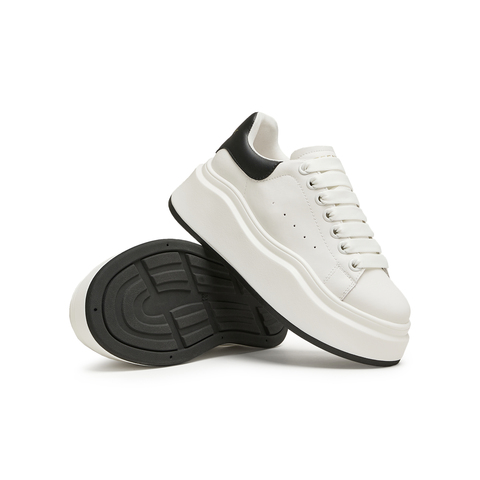 天美意2024秋新款商场同款厚底增高休闲运动女小白鞋BJ421CM4